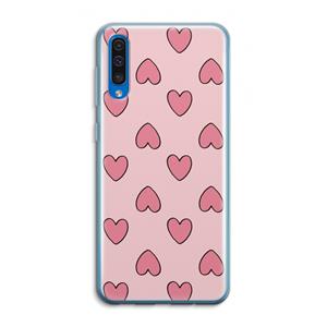 CaseCompany Ondersteboven verliefd: Samsung Galaxy A50 Transparant Hoesje