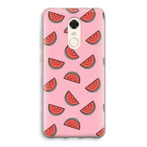 CaseCompany Watermeloen: Xiaomi Redmi 5 Transparant Hoesje