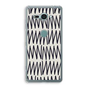 CaseCompany Marrakech Zigzag: Sony Xperia XZ2 Compact Transparant Hoesje