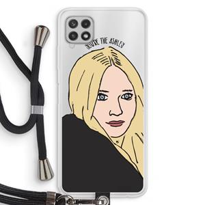 CaseCompany Ashley: Samsung Galaxy A22 4G Transparant Hoesje met koord