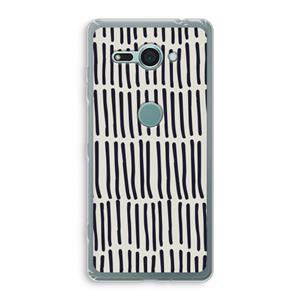 CaseCompany Moroccan stripes: Sony Xperia XZ2 Compact Transparant Hoesje