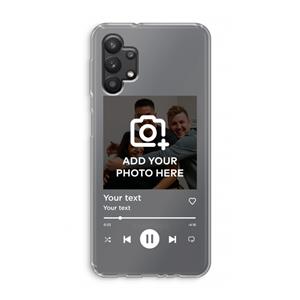 CaseCompany Music Player: Samsung Galaxy A32 5G Transparant Hoesje