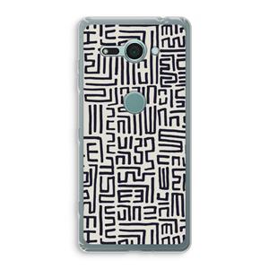 CaseCompany Moroccan Print: Sony Xperia XZ2 Compact Transparant Hoesje