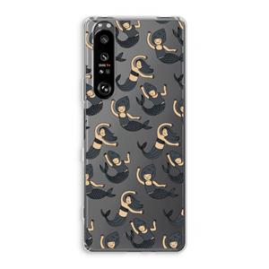 CaseCompany Zeemeermin: Sony Xperia 1 III Transparant Hoesje