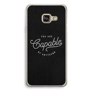 CaseCompany Capable: Samsung Galaxy A3 (2016) Transparant Hoesje