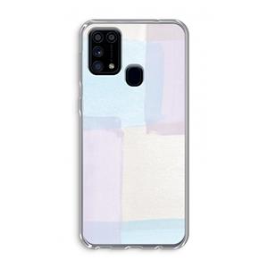 CaseCompany Square pastel: Samsung Galaxy M31 Transparant Hoesje