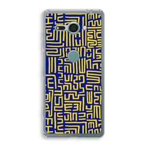 CaseCompany Majorelle Blue Print: Sony Xperia XZ2 Compact Transparant Hoesje