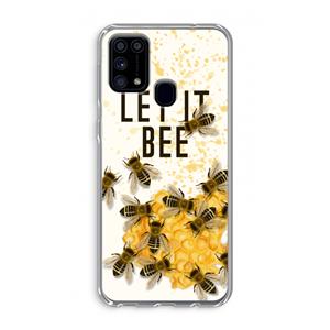 CaseCompany Let it bee: Samsung Galaxy M31 Transparant Hoesje