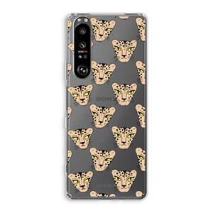 CaseCompany Tijger: Sony Xperia 1 III Transparant Hoesje