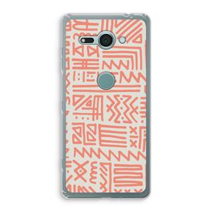 CaseCompany Marrakech Pink: Sony Xperia XZ2 Compact Transparant Hoesje