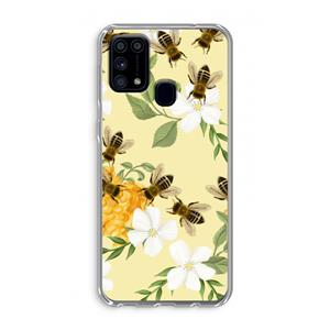 CaseCompany No flowers without bees: Samsung Galaxy M31 Transparant Hoesje