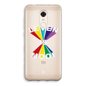 CaseCompany Het Leven Is Mooi: Xiaomi Redmi 5 Transparant Hoesje