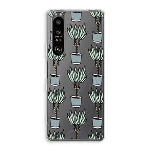 CaseCompany Boompje: Sony Xperia 1 III Transparant Hoesje