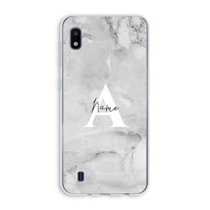 CaseCompany Ivory Marble: Samsung Galaxy A10 Transparant Hoesje