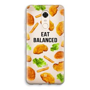 CaseCompany Eat Balanced: Xiaomi Redmi 5 Transparant Hoesje