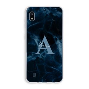 CaseCompany Midnight Marble: Samsung Galaxy A10 Transparant Hoesje