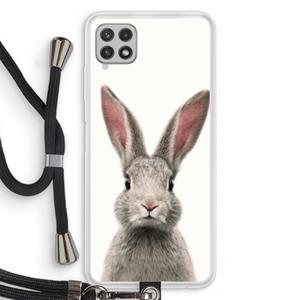 CaseCompany Daisy: Samsung Galaxy A22 4G Transparant Hoesje met koord