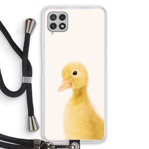 CaseCompany Duke: Samsung Galaxy A22 4G Transparant Hoesje met koord