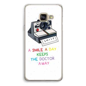 CaseCompany Smile: Samsung Galaxy A3 (2016) Transparant Hoesje