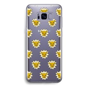 CaseCompany Leeuwenkoppen: Samsung Galaxy S8 Transparant Hoesje