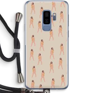 CaseCompany You're so golden: Samsung Galaxy S9 Plus Transparant Hoesje met koord