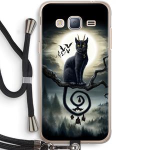 CaseCompany Moonlight Companions: Samsung Galaxy J3 (2016) Transparant Hoesje met koord