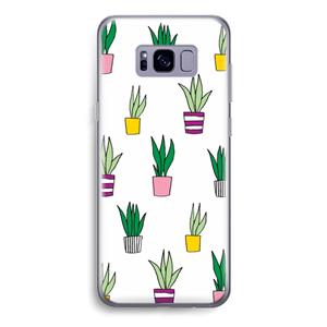 CaseCompany Sanseveria: Samsung Galaxy S8 Transparant Hoesje
