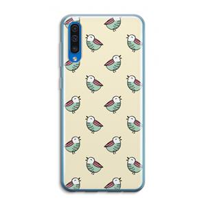 CaseCompany Vogeltjes: Samsung Galaxy A50 Transparant Hoesje