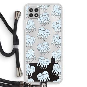 CaseCompany Octopussen: Samsung Galaxy A22 4G Transparant Hoesje met koord