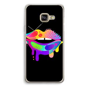 CaseCompany Lip Palette: Samsung Galaxy A3 (2016) Transparant Hoesje
