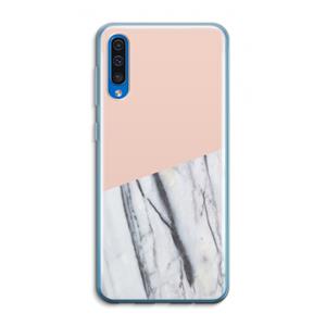CaseCompany A touch of peach: Samsung Galaxy A50 Transparant Hoesje