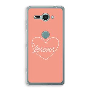 CaseCompany Forever heart: Sony Xperia XZ2 Compact Transparant Hoesje