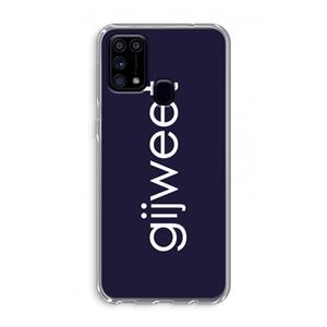 CaseCompany Gijweet: Samsung Galaxy M31 Transparant Hoesje