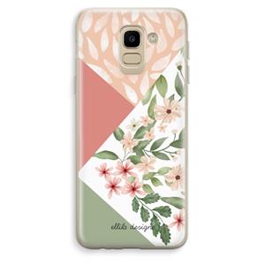 CaseCompany Sweet heaven geometrics: Samsung Galaxy J6 (2018) Transparant Hoesje