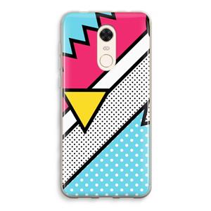 CaseCompany Pop Art #3: Xiaomi Redmi 5 Transparant Hoesje
