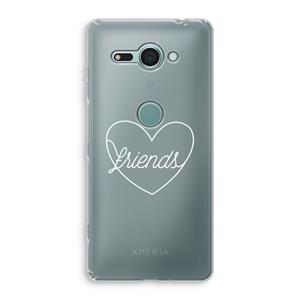 CaseCompany Friends heart pastel: Sony Xperia XZ2 Compact Transparant Hoesje