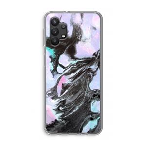 CaseCompany Pastel zwart: Samsung Galaxy A32 5G Transparant Hoesje