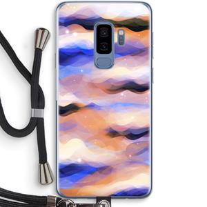 CaseCompany Donkere Wolken: Samsung Galaxy S9 Plus Transparant Hoesje met koord