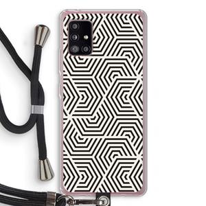 CaseCompany Magic pattern: Samsung Galaxy A51 5G Transparant Hoesje met koord