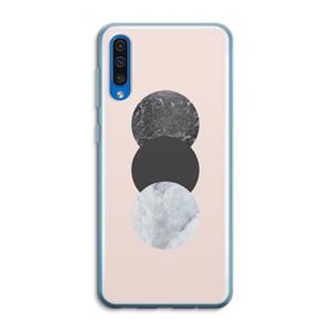 CaseCompany Marmeren cirkels: Samsung Galaxy A50 Transparant Hoesje