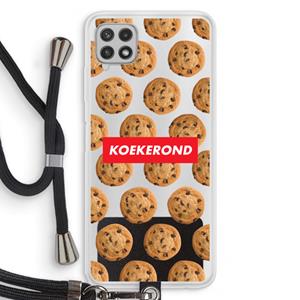CaseCompany Koekerond: Samsung Galaxy A22 4G Transparant Hoesje met koord
