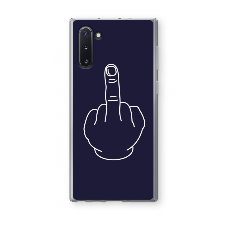 CaseCompany F**k U: Samsung Galaxy Note 10 Transparant Hoesje