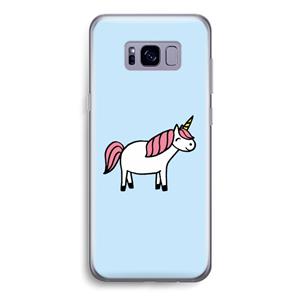 CaseCompany Eenhoorn: Samsung Galaxy S8 Transparant Hoesje