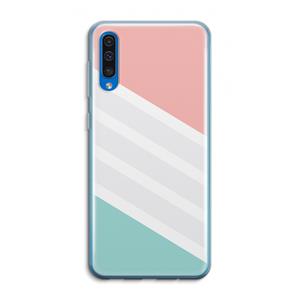 CaseCompany Strepen pastel: Samsung Galaxy A50 Transparant Hoesje
