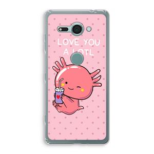 CaseCompany Love You A Lotl: Sony Xperia XZ2 Compact Transparant Hoesje