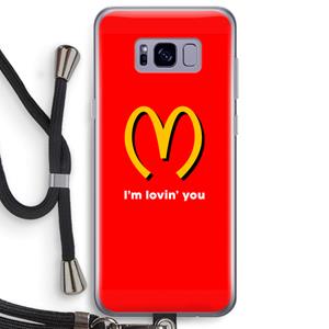 CaseCompany I'm lovin' you: Samsung Galaxy S8 Plus Transparant Hoesje met koord