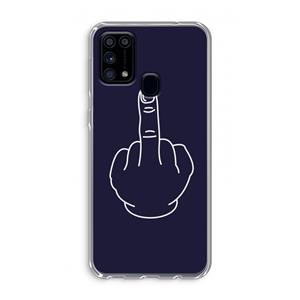 CaseCompany F**k U: Samsung Galaxy M31 Transparant Hoesje