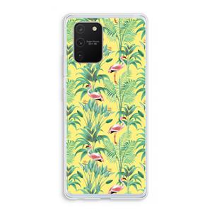 CaseCompany Flamingo party: Samsung Galaxy S10 Lite Transparant Hoesje