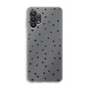 CaseCompany Kleine kattenkopjes: Samsung Galaxy A32 5G Transparant Hoesje