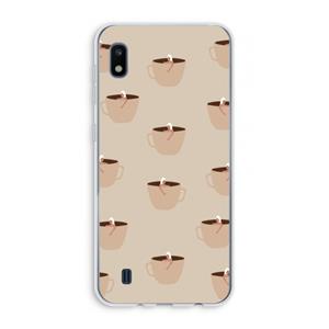 CaseCompany Morning coffee: Samsung Galaxy A10 Transparant Hoesje